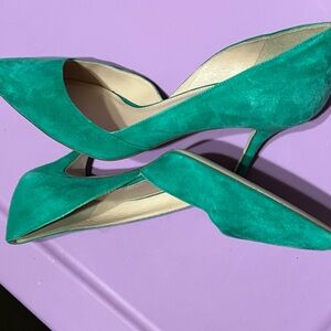 J Crew green heels